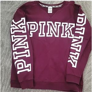 Pink(Victoria’s Secret) crew neck sweatshirt